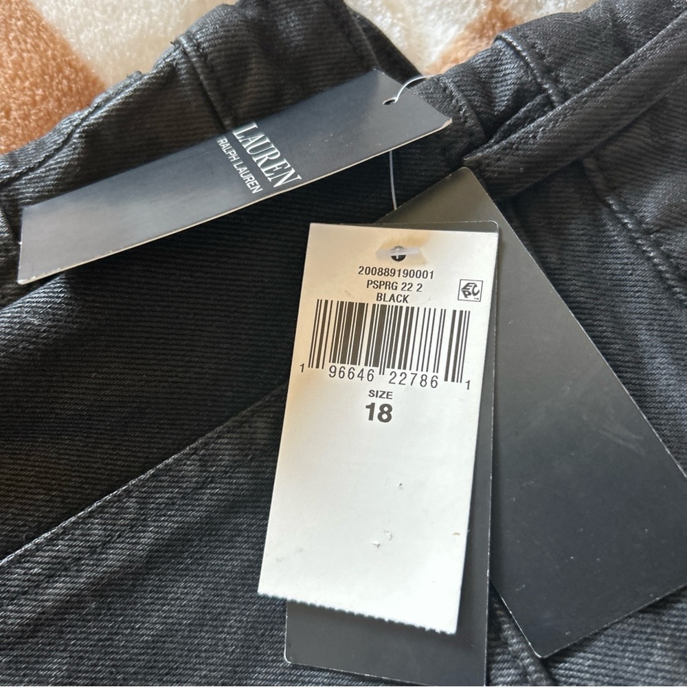 Lauren Ralph Lauren Black Denim Jeans NWT
